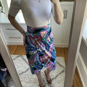 J.Crew tie-back tulip skirt.